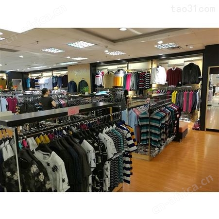 定制品牌店运动服装展示架 服装展柜 落地式服装展示架 男装展示柜  陈列展架 服装展柜厂