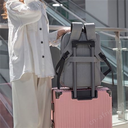 爱登堡（Edenbo）商务休闲双肩包F1721-1灰色多功能电脑包