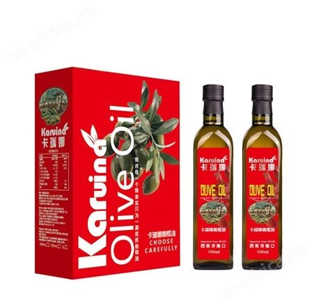 卡瑞娜精炼橄榄油 500ml*2礼盒装 西班牙进口橄榄油