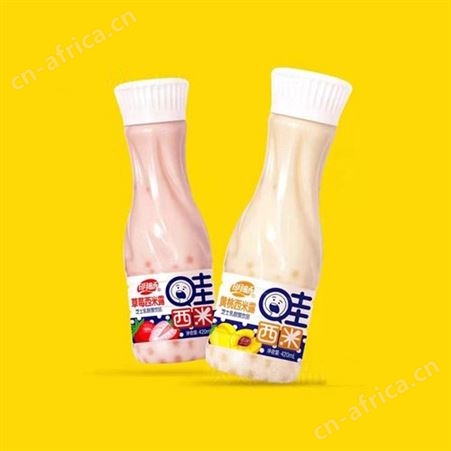 西米露草莓黄桃味乳酸菌饮品420ml乳味饮料果粒奶