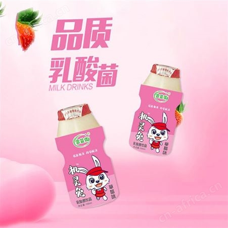 机灵兔乳酸菌草莓味100ml乳味饮料儿童饮品便携装