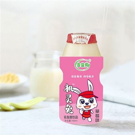 机灵兔乳酸菌草莓味100ml乳味饮料儿童饮品便携装