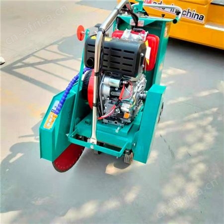 手推式水泥沥青路面切缝机 高速公路400风冷柴油切割机
