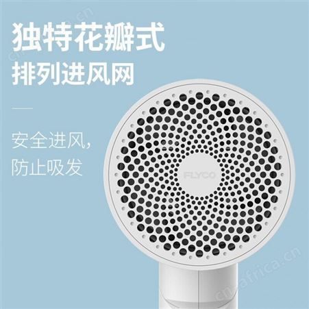 飞科FH6276电吹风机 家用冷热风大功率吹风筒 负离子电风吹可折叠