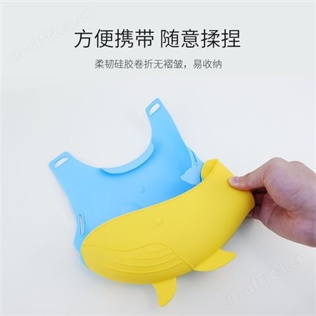 儿童洗脸围兜纯色ins风爆款硅胶口水兜亲肤防水防凹饭兜婴儿围嘴