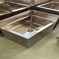 供应单槽亮面不锈钢水池 食堂洗手池商用洗菜池尺寸可定制 德满来