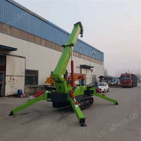 3吨5吨小型蜘蛛吊履带底盘微型吊车液压遥控履带折叠吊