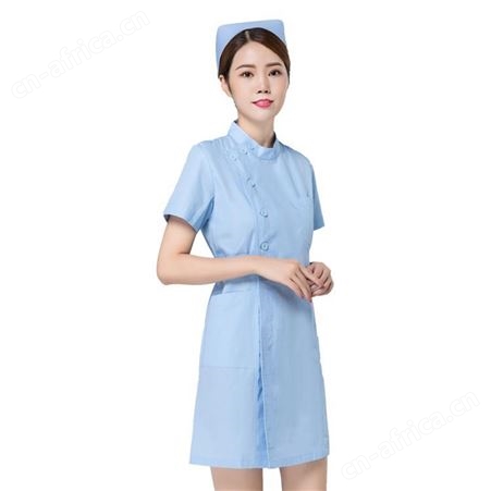 美容院白大褂工作服 护士服长短袖 诊所分体护士服 莉豪