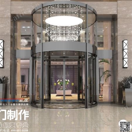 西安亚格厂家销售安装旋转门