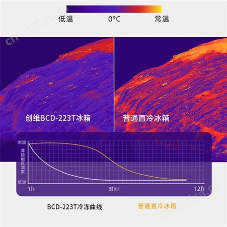 SKyworth创维 电冰箱三开门三温家用节能小巧保鲜省电政企采购