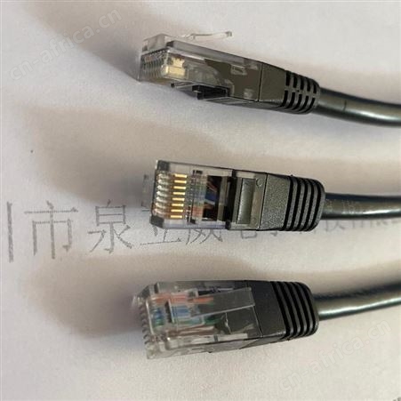 泉立威定制水晶头注塑电源线阻燃PVC材料UL认证