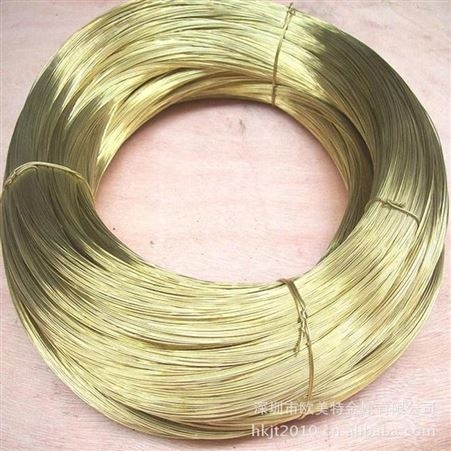 螺钉用高精铜丝现货 全软C2620铜线 半硬C2620黄铜线厂家 拉链扁线 插头线 黄铜圆线