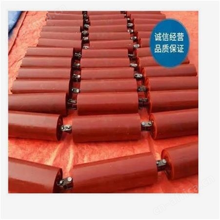 槽型、橡胶缓冲、矿用三联托辊可加工定制 皮带输送机用