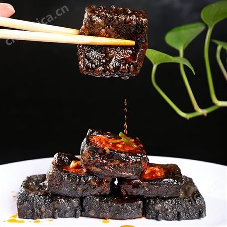 黑色经典长沙臭豆腐生胚 湖南特产黑白灌汤臭豆腐原坯