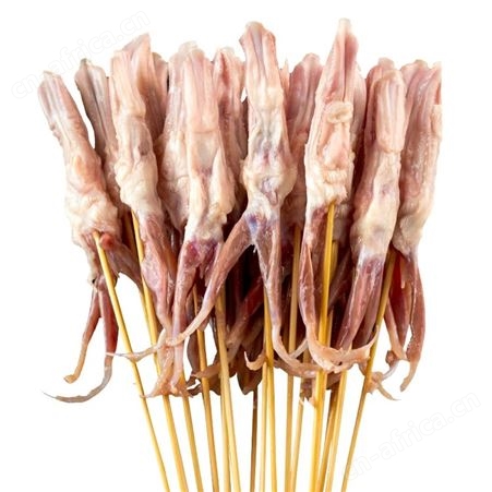 鸭舌串小串半成品 油炸涮锅烧烤 手工竹签穿制