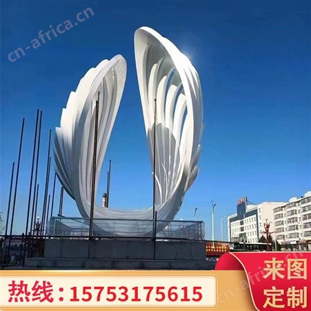 大型不锈钢雕塑定制户外广场 城市抽象金属景观建筑园林落地摆件 厂