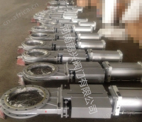 气动带防尘罩刀型闸阀