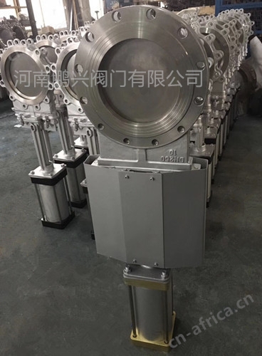 带防尘罩气动不锈钢刀型闸阀