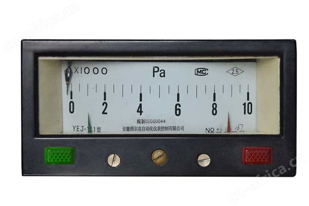 YEJ-121矩形电接点膜盒压力表