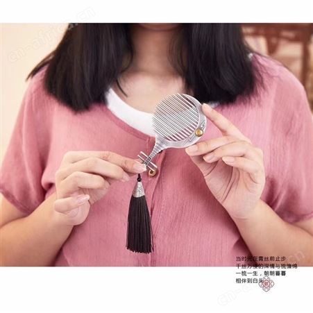 999纯银发梳女民族风银头梳银梳子送妈妈节日礼物