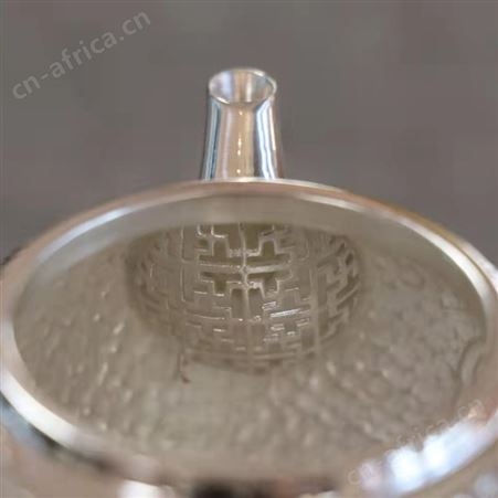 手工银器 足银999银茶壶套装 银壶定制 高档商务茶具礼品