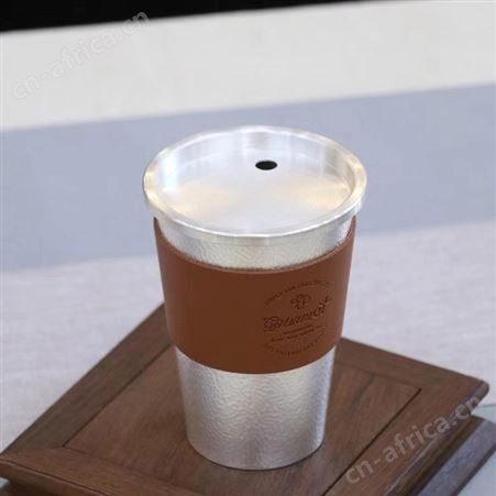 足银999咖啡可乐水杯家用大容量男女士喝水银杯子手工纯银茶缸子