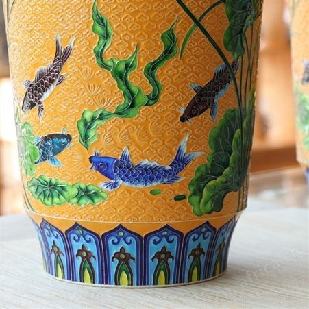 S999纯银客厅花瓶摆件 手工景泰蓝花瓶工艺品 开业商务礼品定制
