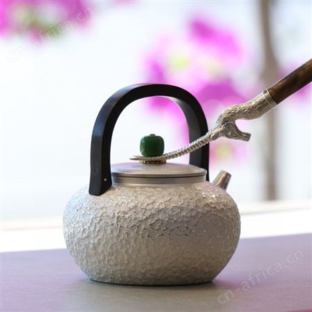 纯手工银壶999纯银煮茶泡茶壶家用日式一张打银水壶高档功夫茶具