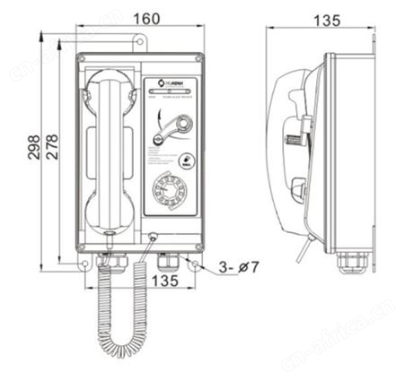 HSG-1壁挂式声力电话 6HSG-1 /12HSG-1 船用声力电话机