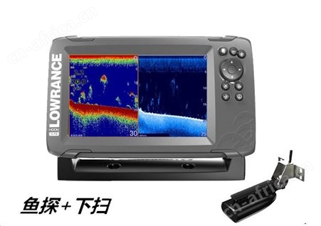 Lowrance美国HOOK2-7 HDI TS探鱼器 GPS海图下扫+侧扫 声呐鱼探仪