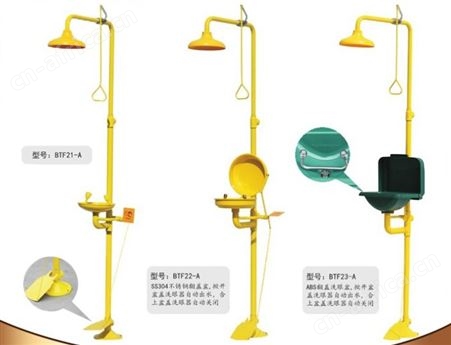 BTF11复合式洗眼器 SS304不锈钢紧急冲淋洗眼器 标准复合式洗眼器