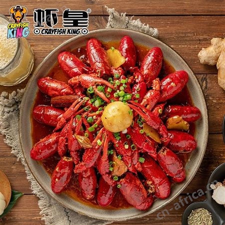 潜江虾皇油焖大虾加热即食麻辣虾尾蒜蓉小龙虾700g*2盒整虾