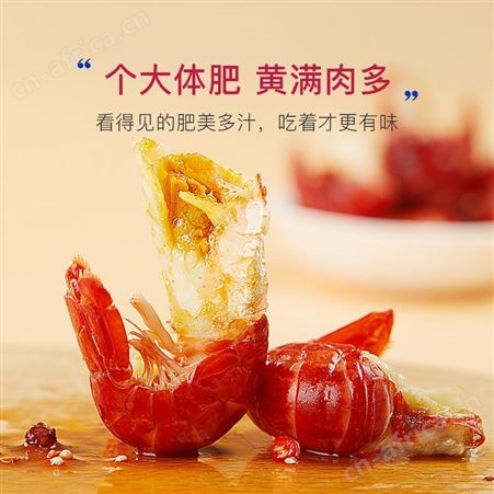 红小厨麻辣小龙虾尾新鲜活冷冻水产生鲜即加热食熟食大号虾球25