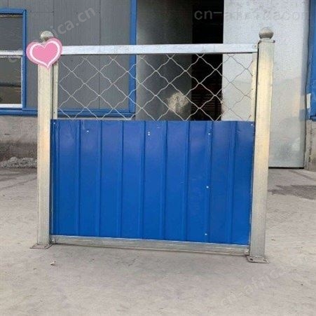 彩钢板铁皮压瓦市政围栏 新型施工围挡临时工程移动围栏彩钢围挡