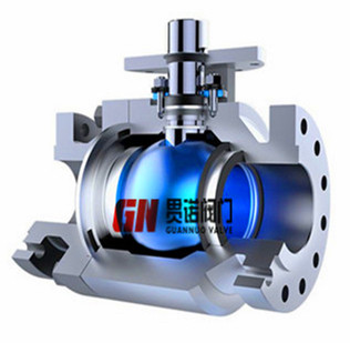 浮动式球阀结构的结构解剖图 浮动式球阀结构的结构解剖图